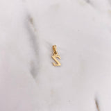 Dije Letra Z 0.4gr / 1.3cm / Liso Oro Amarillo 18K #