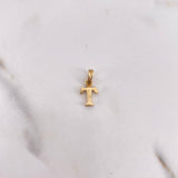 Dije Letra T 0.55gr / 1.4cm / Liso Oro Amarillo 18K #