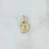 Dije Letra D Cursiva 0.5gr / 1.6cm / Lisa Oro Amarillo 18K ©