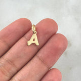 Dije Letra A Cursiva 0.5gr / 1.6cm-Lisa Oro Amarillo 18K