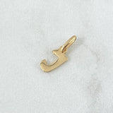 Dije Letra J Cursiva 0.4gr / 1.5cm / Lisa Oro Amarillo 18K ©