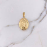 Dije Virgen Guadalupe 2.25gr / 3.3cm / Troquelado Oro Amarillo 18K &