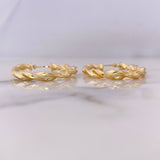 Candongas Fenix 3.6gr / 3.1cm / Espiral Oro Amarillo 18K &