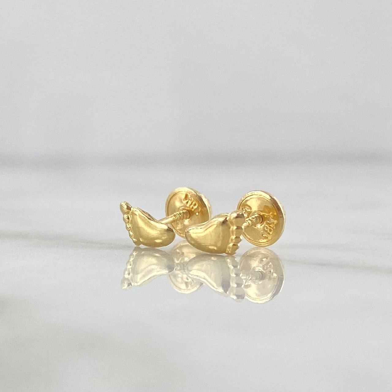 Topos Huella Pies 0.5gr / 7mm Oro Amarillo 18K *