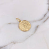 Dije Virgen Del Carmen 2gr / 3.1cm / Troquelado Oro Amarillo 18K #