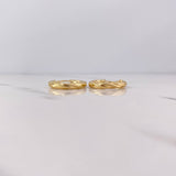 Candongas Anny 2.4gr / 2.2cm / Punteadas Oro Amarillo 18K #