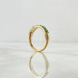 Anillo Churumbela Parcial En Infinito 3gr / T6 1/4 / Esmeraldas 46Pts Oro Amarillo 18K (Joya)