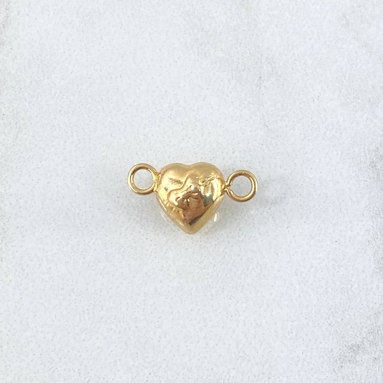 Herraje Corazon Lazo 0.4gr / 1cm / Oro Amarillo 18K