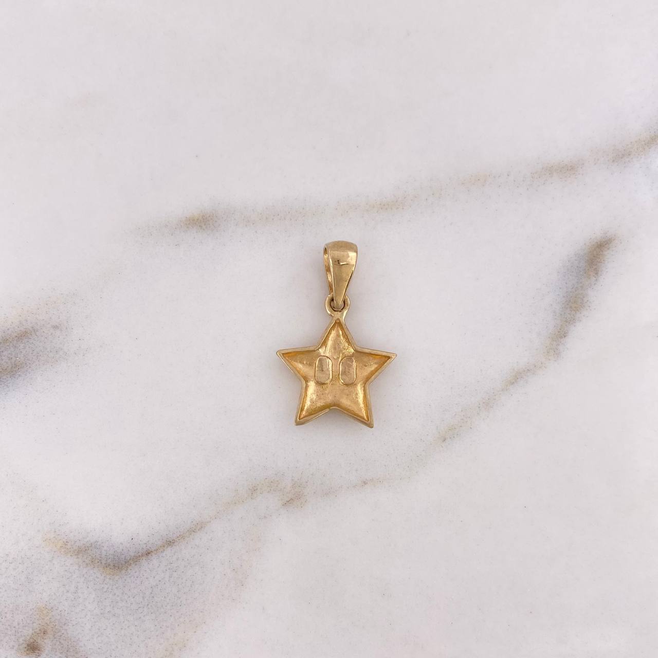 Dije Estrella  1.3gr / 2.1cm / Oro Amarillo 18K #