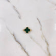 Herraje Trebol VCyA 3.4gr / 2.1cm / Verde Oro Amarillo Nac.Esp. 18K #