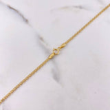 Cadena China 2.8gr / 60cm / 1.7mm Oro Amarillo +1 18K $