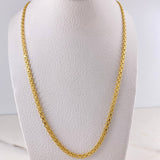 Cadena China 6.6gr / 65cm / 3mm Oro Amarillo +0 18K $