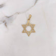 Dije Estrella De David 1.9gr / 3.5cm / Diamantada Oro Amarillo 18K #