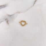 Herraje Corazon 1.05gr / 1.8cm / Oro Amarillo 18K #