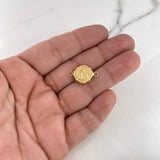 Herraje Virgen Del Carmen 1gr / 2cm / Troquelado Oro Amarillo 18K #