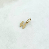 Dije Letra H Cursiva 0.5gr / 1.7cm / Lisa Oro Amarillo 18K