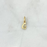 Dije Letra G Cursiva 0.35gr / 1.6cm / Lisa Oro Amarillo 18K