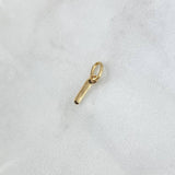 Dije Letra I Cursiva 0.3gr / 1.6cm-Lisa Oro Amarillo 18K