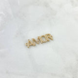 Herraje Amor 1.7gr / 2.9mm Circones Blancos Oro Amarillo 18K ©