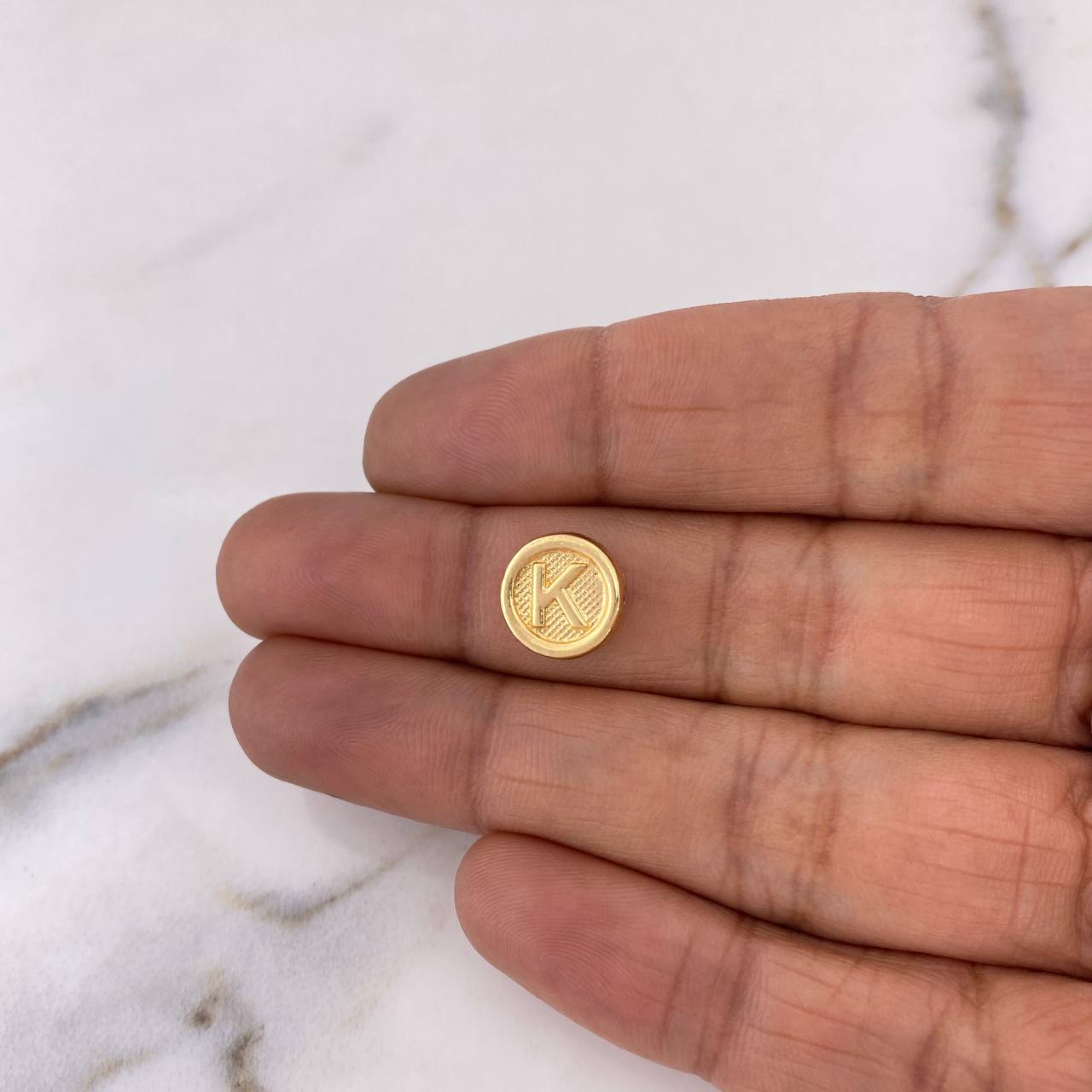 Herraje Letra K 0.45gr / 1cm / Oro Amarillo 18K #