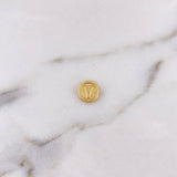 Herraje Letra V 0.5gr / 1cm / Oro Amarillo 18K #