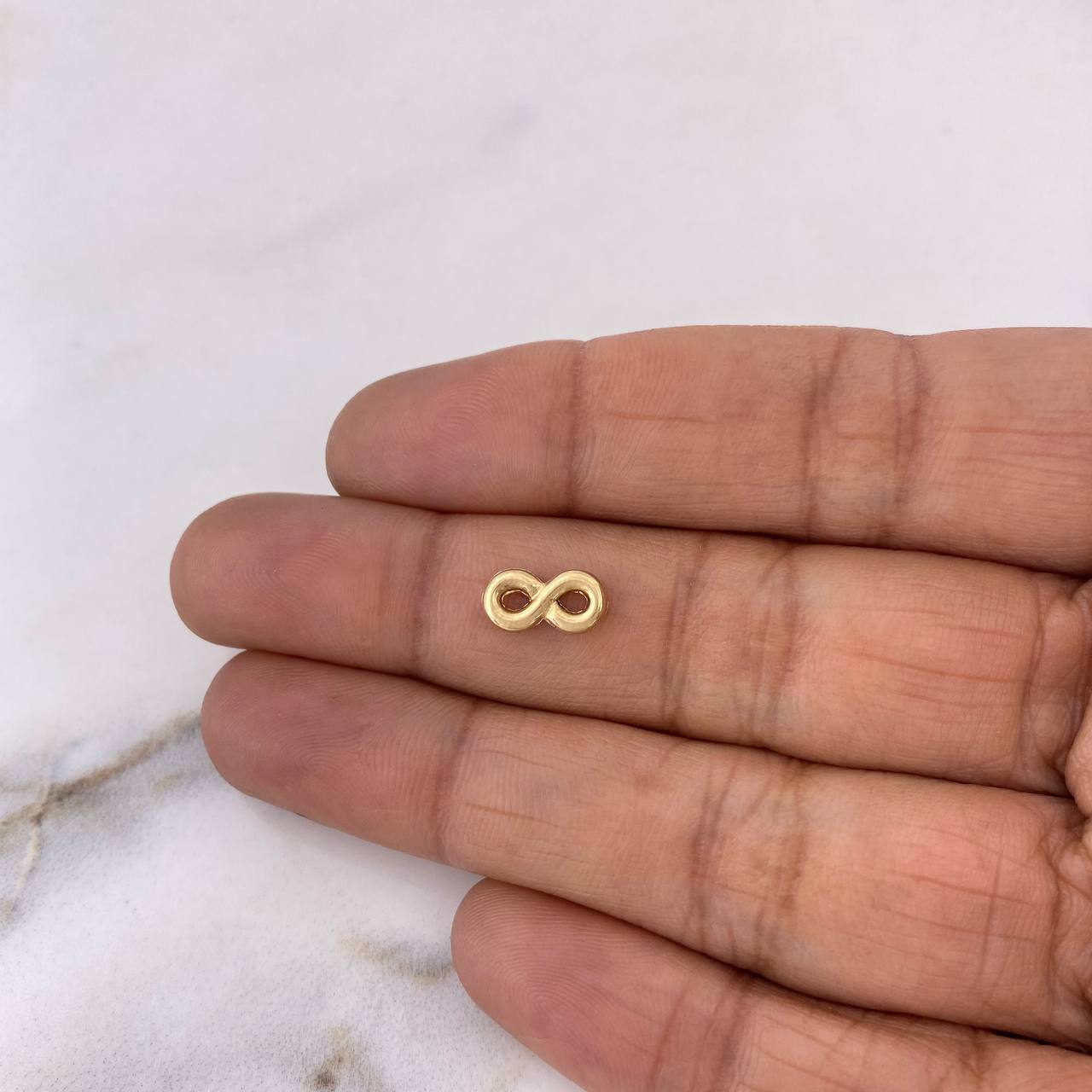 Herraje Infinito 0.3gr / 1cm / Oro Amarillo 18K #