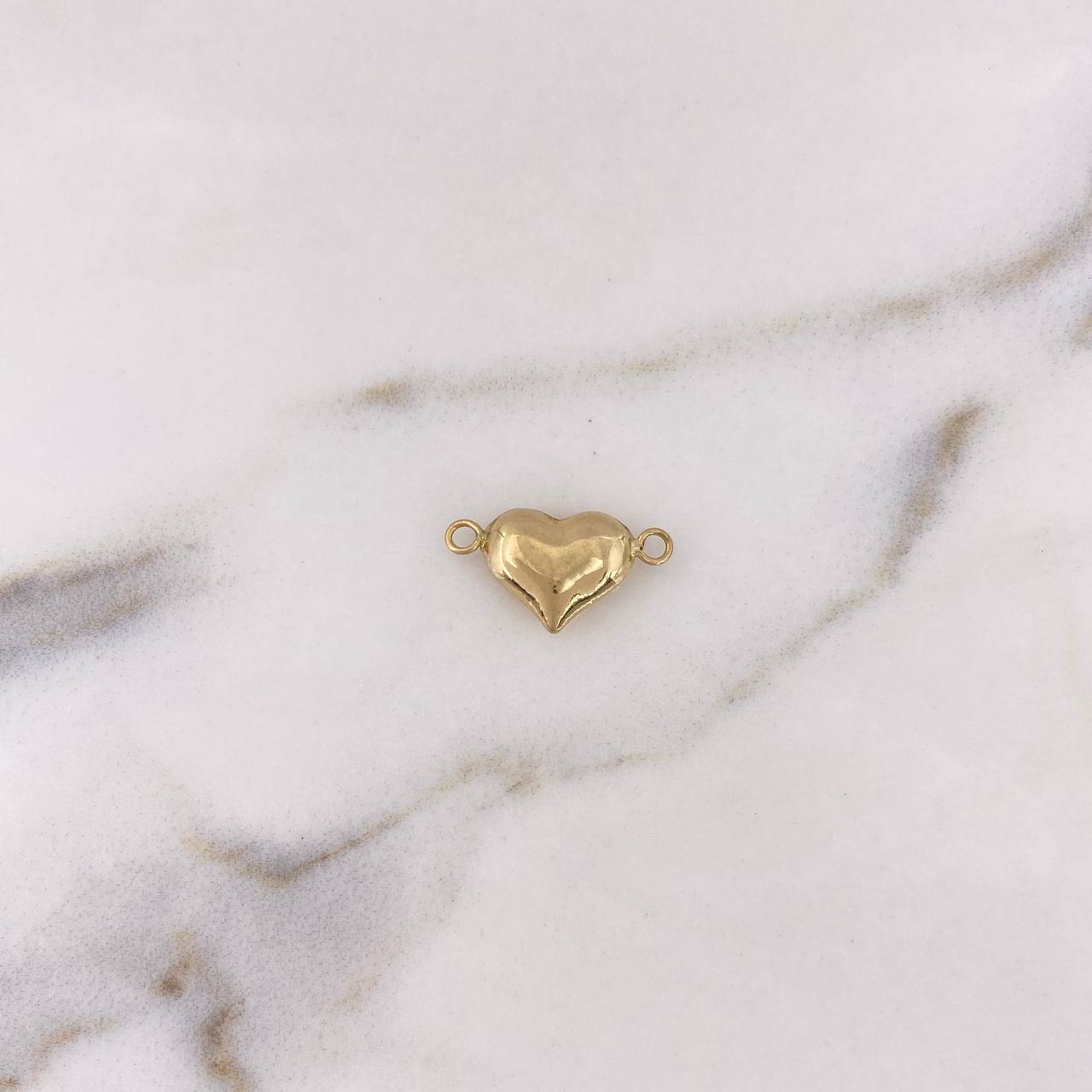 Herraje Corazon 0.55gr / 1.8cm / Troquelado Oro Amarillo 18K #