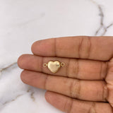 Herraje Corazon 0.8gr / 1.8cm / Troquelado Oro Amarillo 18K #