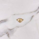 Herraje Corazon 0.8gr / 1.8cm / Troquelado Oro Amarillo 18K #