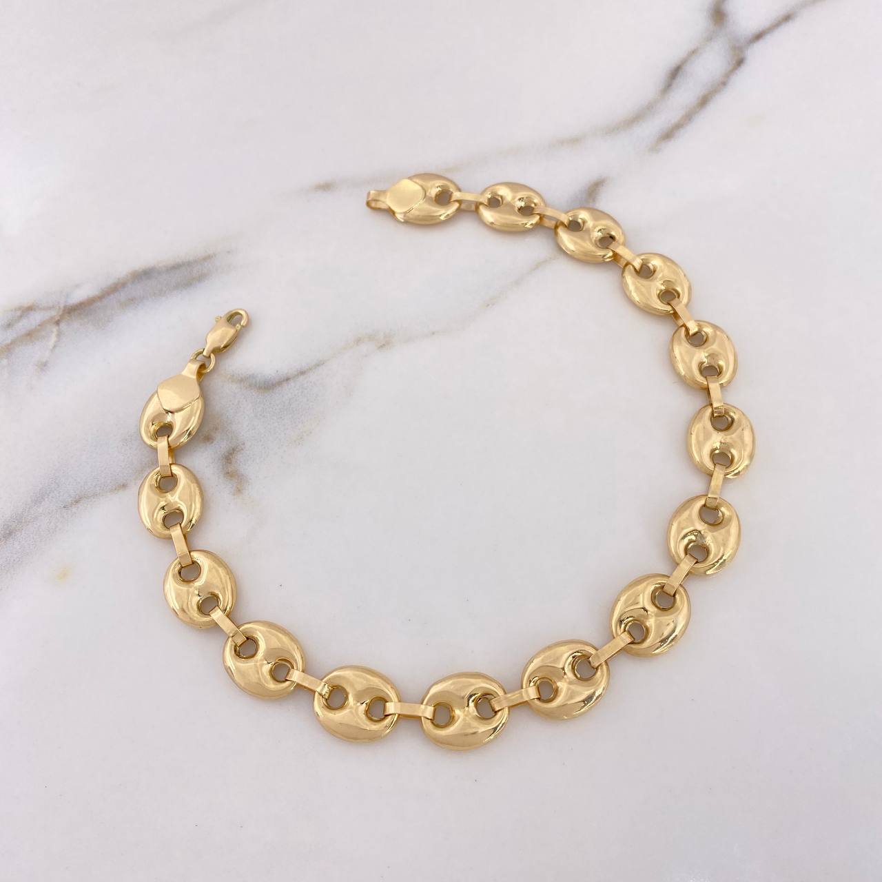 Tobillera GC 9.6gr / 23cm / 9.5mm Oro Amarillo 18K $