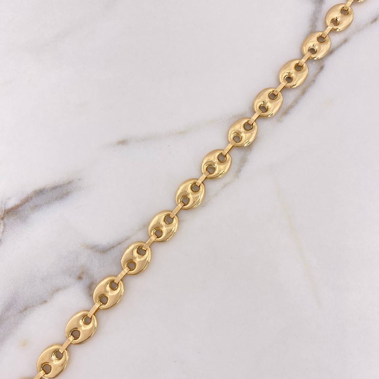 Tobillera GC 9.6gr / 23cm / 9.5mm Oro Amarillo 18K $