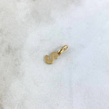 Dije Letra S Cursiva 0.4gr / 1.5cm-Lisa Oro Amarillo 18K *