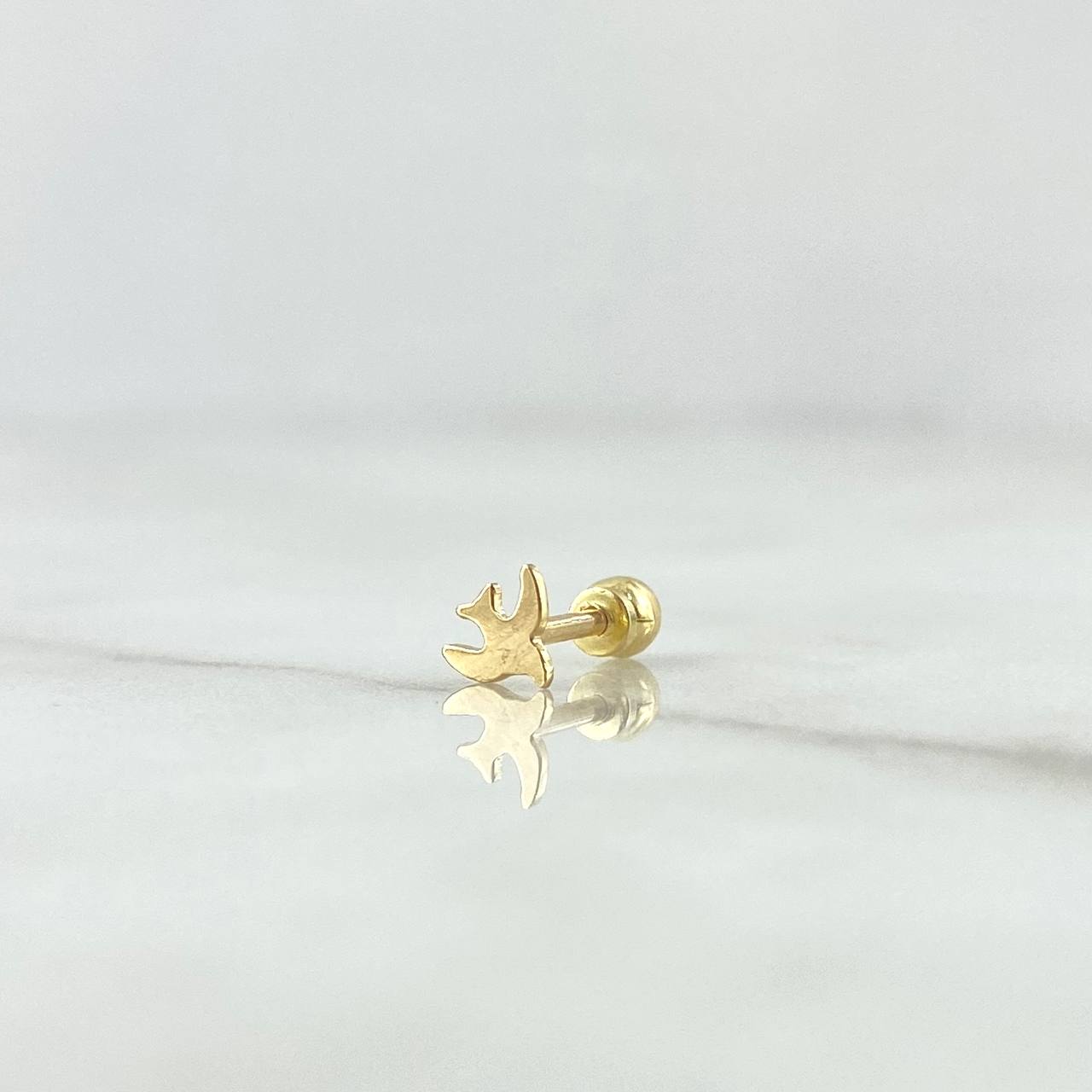 Piercing Ave 0.25gr / 1cm / Rosca Bola Oro Amarillo 18K (Joya) ©