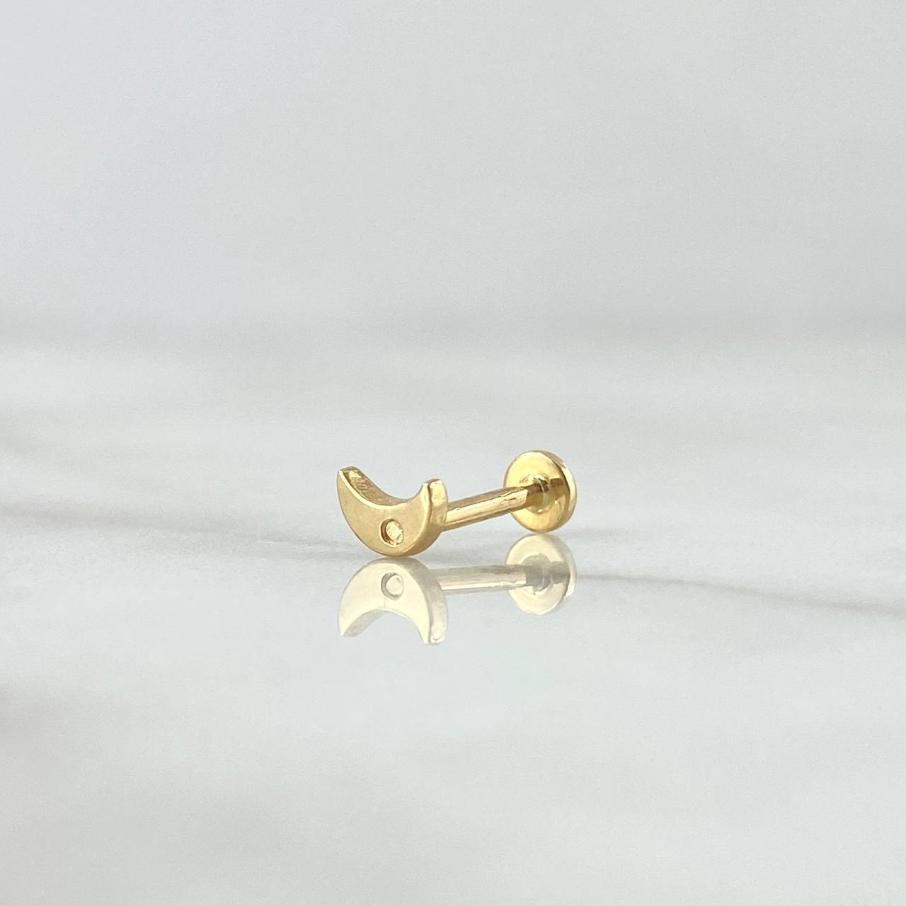 Piercing Luna Plana 0.4gr / 1.1cm / Lisa Oro Amarillo 18K (Joya)