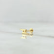 Piercing Ombligo Rayo Plano 0.45gr / 1cm / Liso Oro Amarillo 18K (Joya) ©