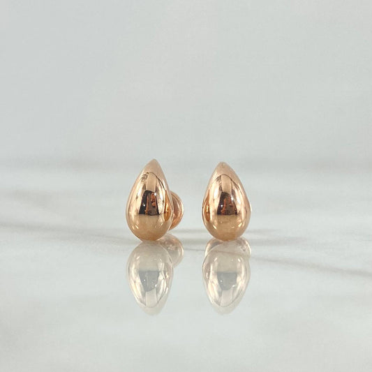 Topos Gotas 0.75gr / 1cm / Lisas Oro Rosa 18K