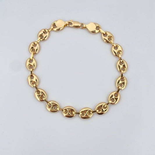 Pulso GC 9.2gr / 22cm / 8mm Lisa Oro Amarillo 18K &