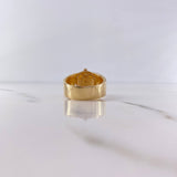 Anillo Brujula Estrella Cardinal 11.15gr / T10 1/2 / Circones Blancos Tres Oros 18K $