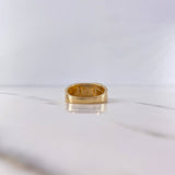 Anillo Rectangular Corona RX 7.15gr / T10 1/4 / Circones Blancos Dos Oros Amarillo Blanco 18K $