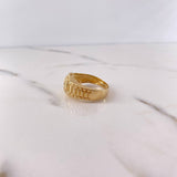 Anillo Cinturon Crono Tempo 7.45gr / T11 / Circones Verde Blancos Oro Amarillo 18K $