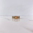 Anillo Medusa Tribal 5.3gr / T10 1/2 / Circones Blancos Dos Oros Amarillo Rosa 18K $