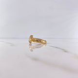 Anillo Cruz Cristo 4.85gr / T10 / Oro Amarillo 18K &