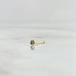 Piercing Chispa Fija Bisel 0.1gr / 1cm / Circon Azul Celeste Oro Amarillo 18K (Joya) ©