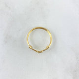 Anillo Sello Sagrado Rostro 1.25 T7 3/4 / Nudo Liso  Oro Amarillo 18K *