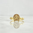 Anillo Sello Herradura 1.65 T7 3/4 / Nudo Liso  Oro Amarillo 18K *