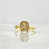 Anillo Sello Herradura 1.65gr / T8 / Nudo Liso Oro Amarillo 18K