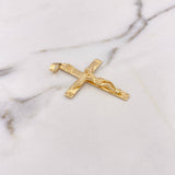 Dije Cruz Cristo 6.9gr / 5.4cm / Oro Amarillo 18K #