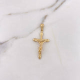 Dije Cruz Cristo 3.05gr / 4.2cm / Oro Amarillo 18K #