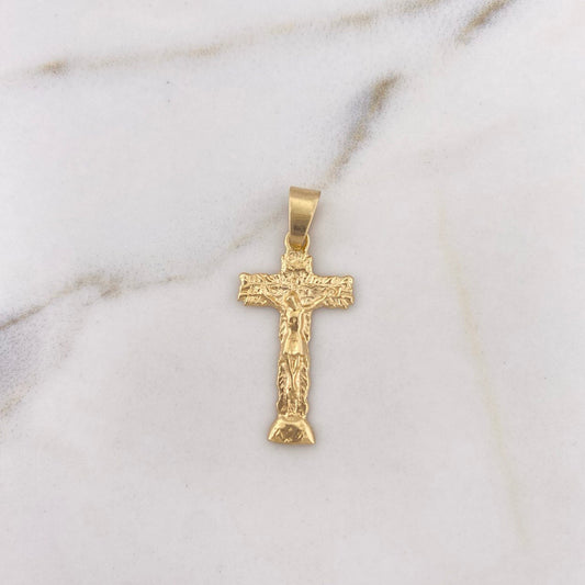 Dije Cruz Cristo 1.95gr / 3.3cm / Oro Amarillo 18K #