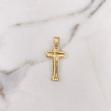 Dije Cruz Cristo 1.95gr / 3.3cm / Oro Amarillo 18K #